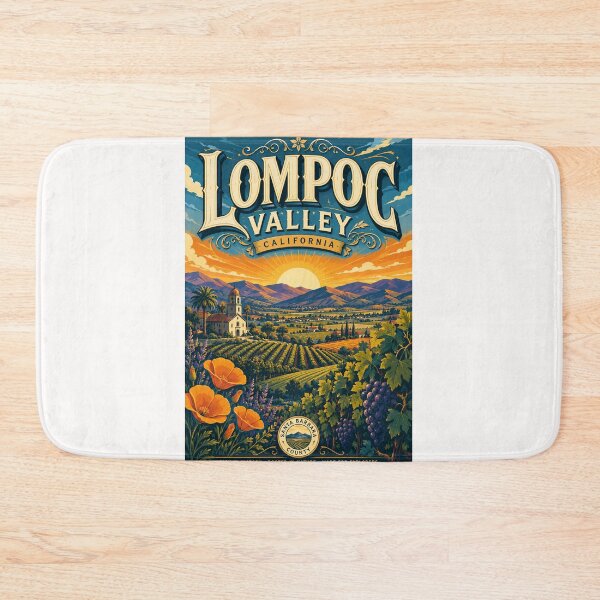 Item preview,  Lompoc Valley Santa Barbara County California Vineyard Landscape designed and sold by Places On Earth.