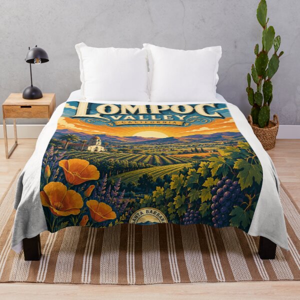 Item preview,  Lompoc Valley Santa Barbara County California Vineyard Landscape designed and sold by Places On Earth.