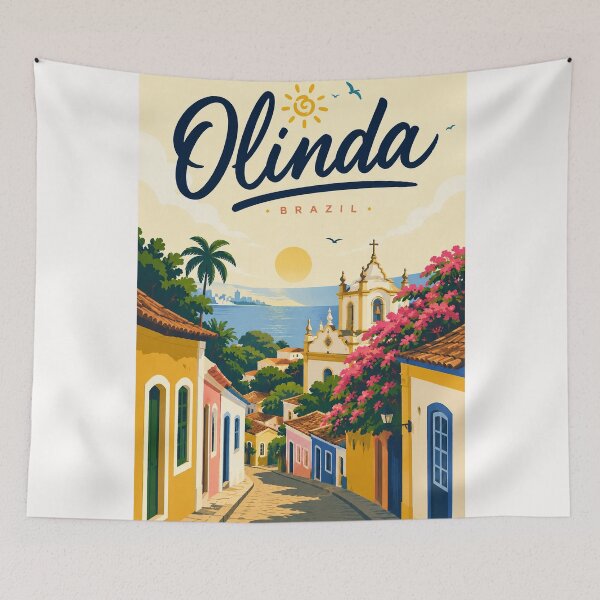 Item preview, Olinda Brazil Historic Colonial Streets of Pernambuco designed and sold by Places On Earth.