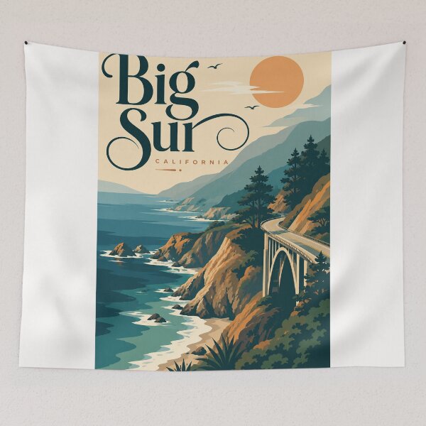 Item preview, Big Sur California Bixby Creek Bridge Pacific Coast Highway designed and sold by Places On Earth.