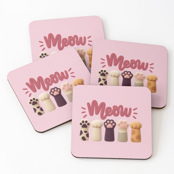 Item preview, Meow Minimalist Kawaii Cat Paws designed and sold by ArtMochis.