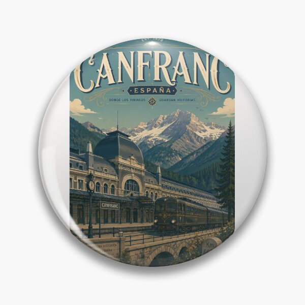 Item preview, Canfranc International Railway Station Aragón Spanish Pyrenees designed and sold by Places On Earth.