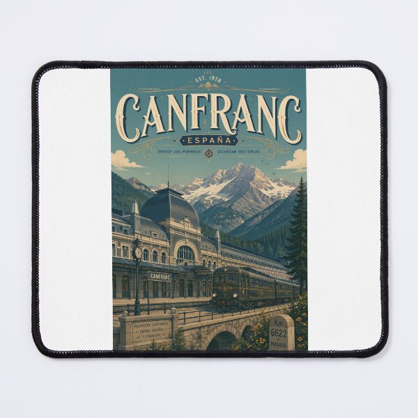 Item preview, Canfranc International Railway Station Aragón Spanish Pyrenees designed and sold by Places On Earth.