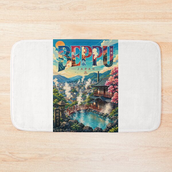Item preview, Beppu Ōita Japan Famous Hot Spring Town designed and sold by Places On Earth.