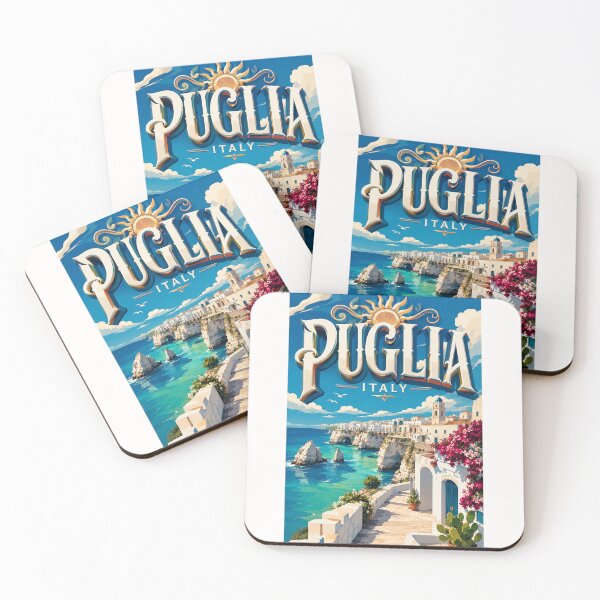 Item preview, Puglia Italy Coastal Cliffs and Adriatic Seascape designed and sold by Places On Earth.