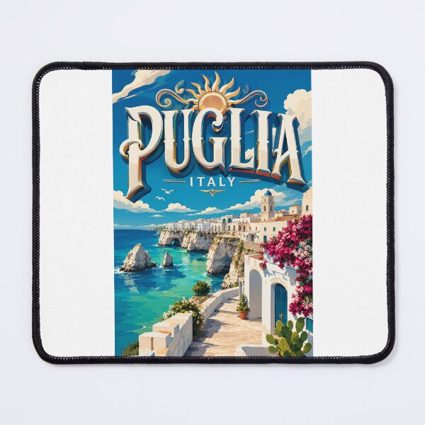 Item preview, Puglia Italy Coastal Cliffs and Adriatic Seascape designed and sold by Places On Earth.