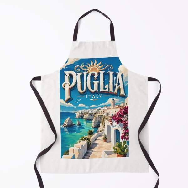 Item preview, Puglia Italy Coastal Cliffs and Adriatic Seascape designed and sold by Places On Earth.