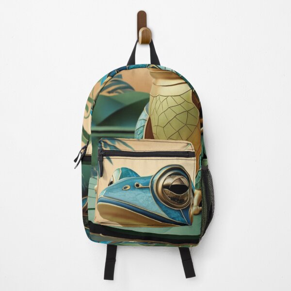 Item preview, Art. Deco Blue Frog designed and sold by StudioInTheBack.