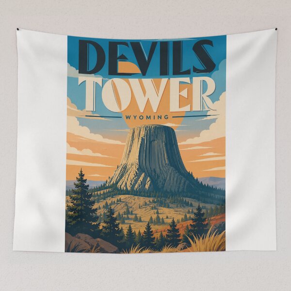 Item preview, Devils Tower National Monument Wyoming Black Hills designed and sold by Places On Earth.