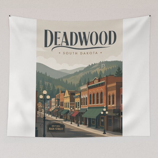 Item preview, Historic Main Street Lead South Dakota Black Hills designed and sold by Places On Earth.