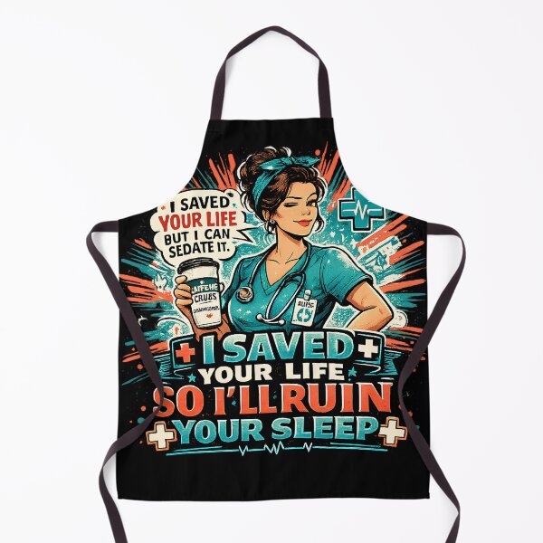 Item preview, Funny Nurse Coffee Humor RN Saved Life Tee designed and sold by Retro Rascals Co..
