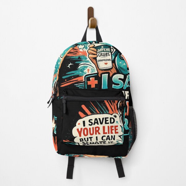 Item preview, Funny Nurse Coffee Humor RN Saved Life Tee designed and sold by Retro Rascals Co..