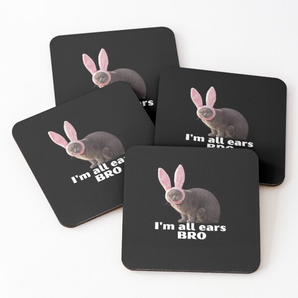 Item preview, I'm All Ears Bro | Cat Rabbit Meme designed and sold by PawliticalDesigns .