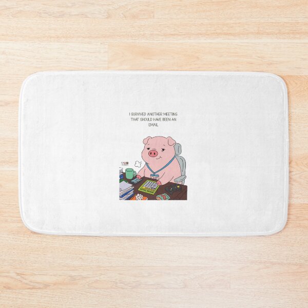 Item preview, I Survived Another Meeting That Should Have Been An Email Funny Pig designed and sold by Chonkibao.