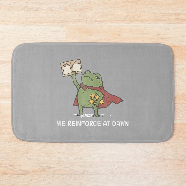 Item preview, We Reinforce At Dawn Funny Frog RBT ABA Behavior Therapist designed and sold by ArleneRowe.