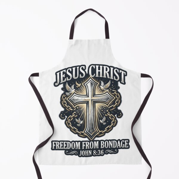 Item preview, Jesus Christ Faith Cross Broken Chains - Freedom from Bondage - John 8:36 Christian T-Shirt designed and sold by graceformen.