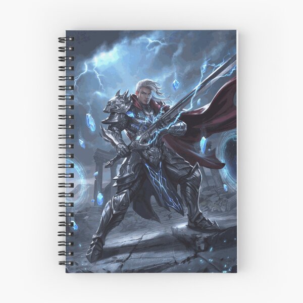 Item preview, Epic Thunder Knight with Electric Greatsword and Magical Portals Fantasy Art designed and sold by Nereovalera64.