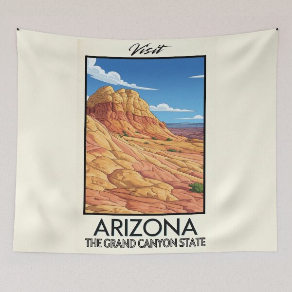 Item preview, Arizona Scenic Vintage Style Travel Advert designed and sold by Dimensionality.