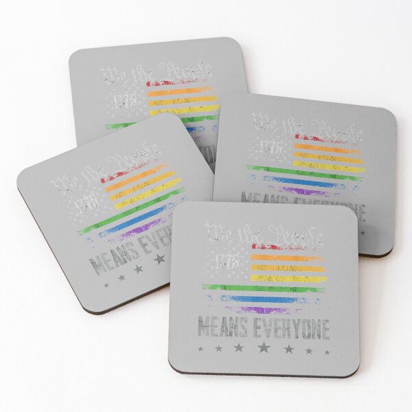 Item preview, We The People Means Everyone LGBTQ Support Gay Pride Ally designed and sold by ArleneRowe.