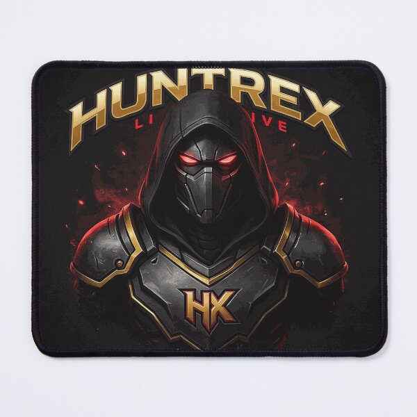 Item preview, Huntrex Hooded Cyber Warrior with Red Eyes Black Armor Gaming Emblem designed and sold by Nereovalera64.