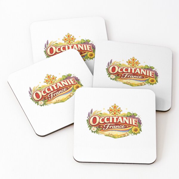 Item preview, Occitanie France Heritage Landscape with Occitan Cross and Vineyards designed and sold by Aryabek.