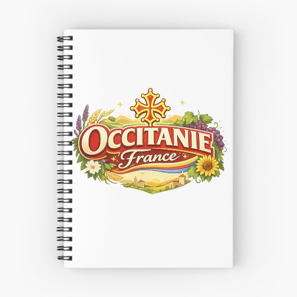 Item preview, Occitanie France Heritage Landscape with Occitan Cross and Vineyards designed and sold by Aryabek.