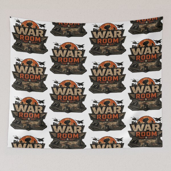 Item preview, War Room Command Center Military Strategy Vintage Tactical Graphic designed and sold by Abidel.