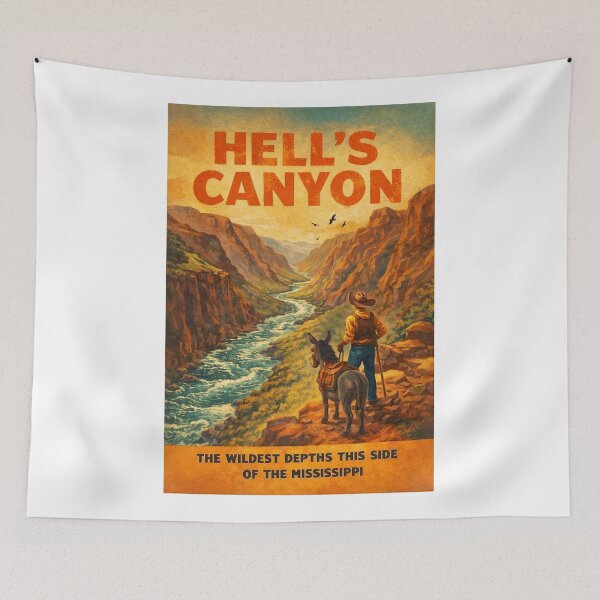 Item preview, Hell's Canyon Idaho Oregon Snake River Scenic Wilderness designed and sold by Aryabek.