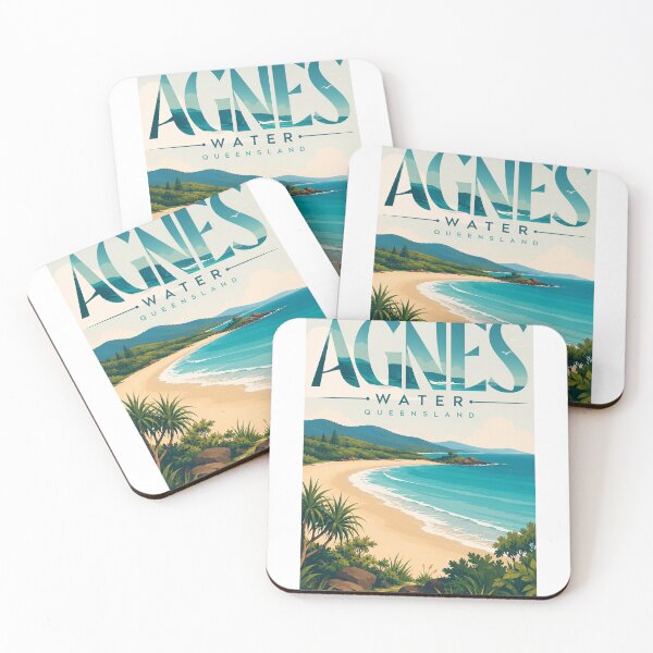 Item preview, Agnes Water Queensland Australia Coral Coast Beach Panorama designed and sold by Aryabek.