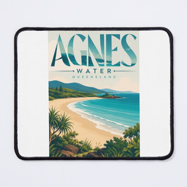 Item preview, Agnes Water Queensland Australia Coral Coast Beach Panorama designed and sold by Aryabek.