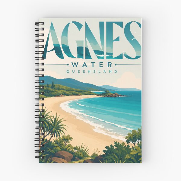 Item preview, Agnes Water Queensland Australia Coral Coast Beach Panorama designed and sold by Aryabek.