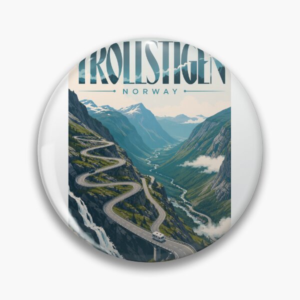 Item preview, Trollstigen Norway Mountain Road through Romsdal Valley designed and sold by Aryabek.