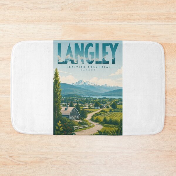 Item preview, Langley British Columbia Canada Fraser Valley Mountain Landscape designed and sold by Aryabek.
