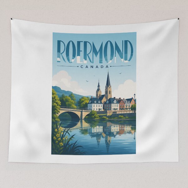 Item preview, Roermond Limburg Historic Cathedral and Riverfront designed and sold by Aryabek.