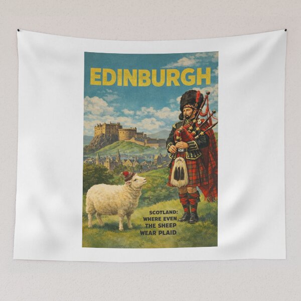 Item preview, Edinburgh Scotland Castle Royal Mile Highland Bagpipes Heritage designed and sold by Aryabek.