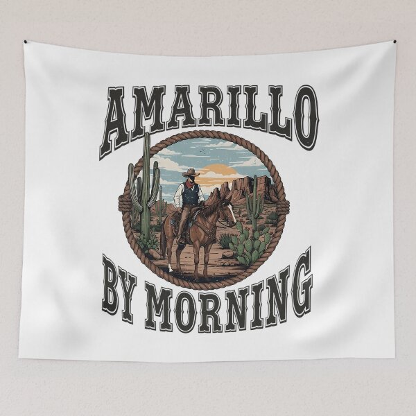 Item preview, amarillo by morning cowboy western rodeo desert designed and sold by Getachew13.