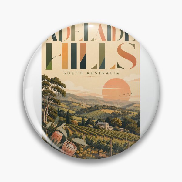 Item preview, Adelaide Hills South Australia Vineyards and Mount Lofty Region designed and sold by Aryabek.