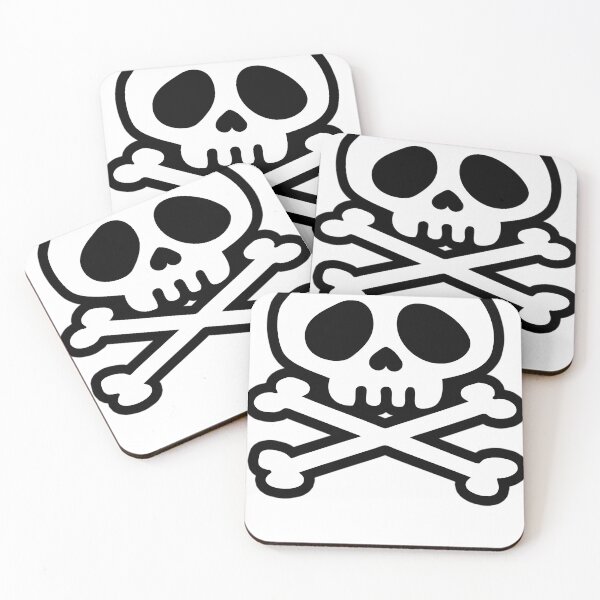 Item preview, manga skull pirat crossbones designed and sold by AstroChasm.