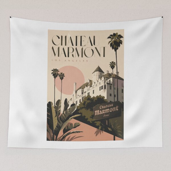 Item preview, Chateau Marmont Historic Hollywood Hills Landmark in Los Angeles California designed and sold by Aryabek.