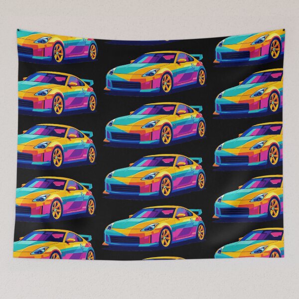 Item preview, 350Z Block Art – Pop‑Color Performance Coupe designed and sold by Automotive Art by Greg.