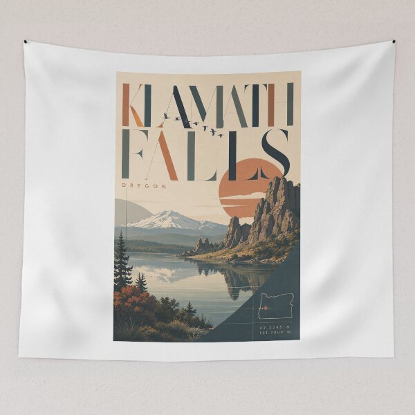 Item preview, Klamath Falls and Upper Klamath Lake Scenic Oregon Landscape designed and sold by Aryabek.
