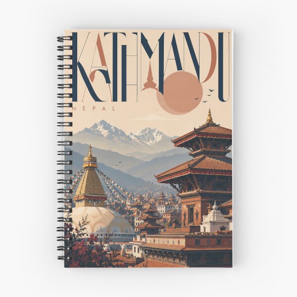 Item preview, Kathmandu Valley with Boudhanath and Himalayan Peaks Nepal designed and sold by Aryabek.