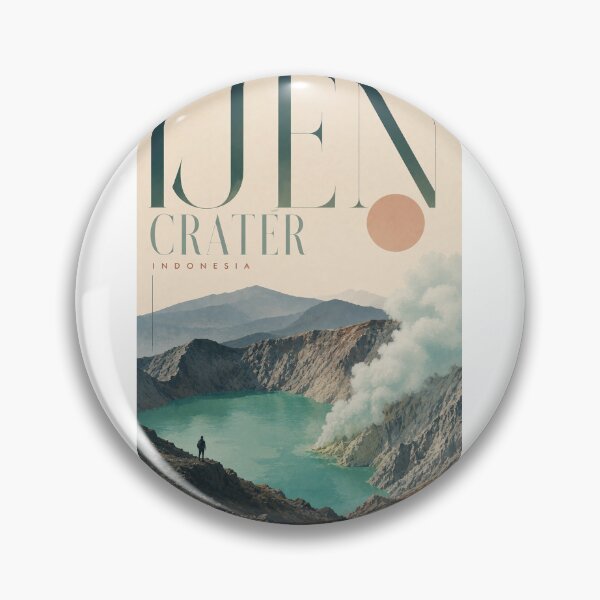 Artikelvorschau, Ijen-Krater, Schwefelsee und Vulkanlandschaft, Ostjava, Indonesien entworfen und verkauft von Aryabek.