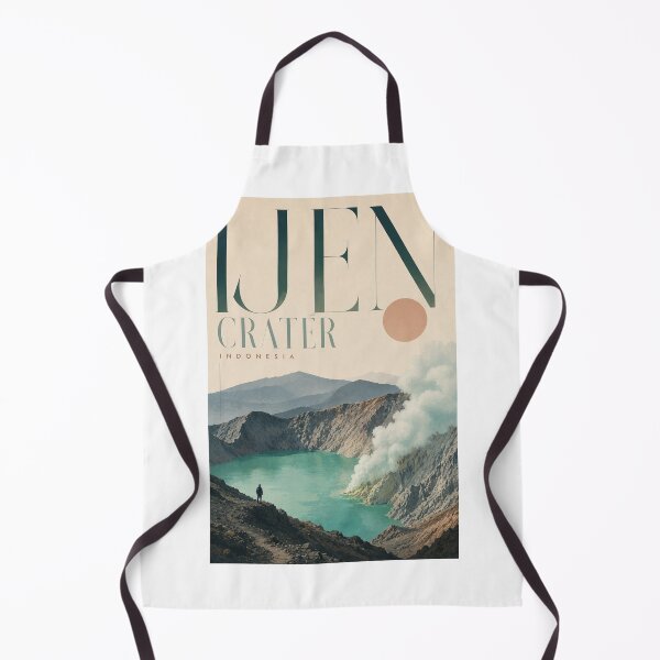 Artikelvorschau, Ijen-Krater, Schwefelsee und Vulkanlandschaft, Ostjava, Indonesien entworfen und verkauft von Aryabek.