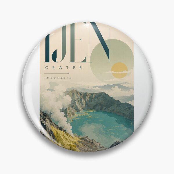 Item preview, Ijen Crater Volcanic Lake and Kawah Ijen Panorama Indonesia designed and sold by Aryabek.