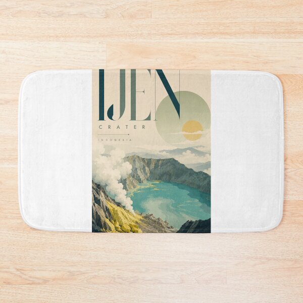 Item preview, Ijen Crater Volcanic Lake and Kawah Ijen Panorama Indonesia designed and sold by Aryabek.