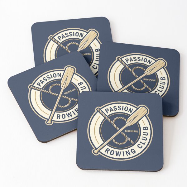 Item preview, Passion Rowing Club Discipline Nautical Wooden Oar Emblem Graphic designed and sold by KiwiRider.