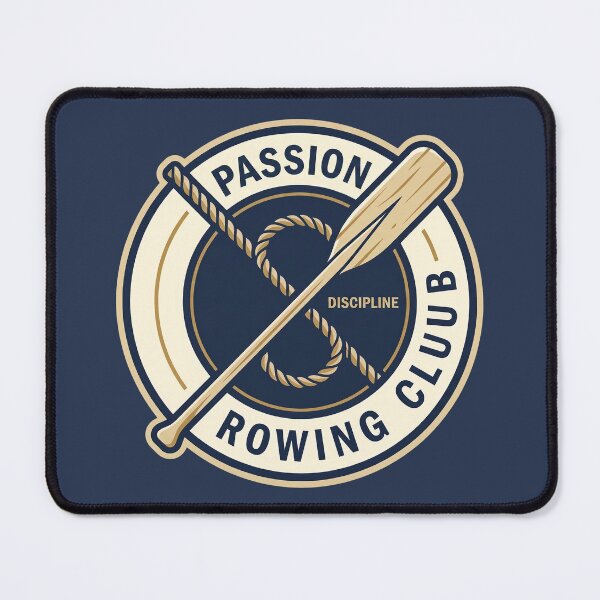 Artikelvorschau, Passion Rowing Club Disziplin Nautisches Holzruder Emblem Grafik entworfen und verkauft von KiwiRider.