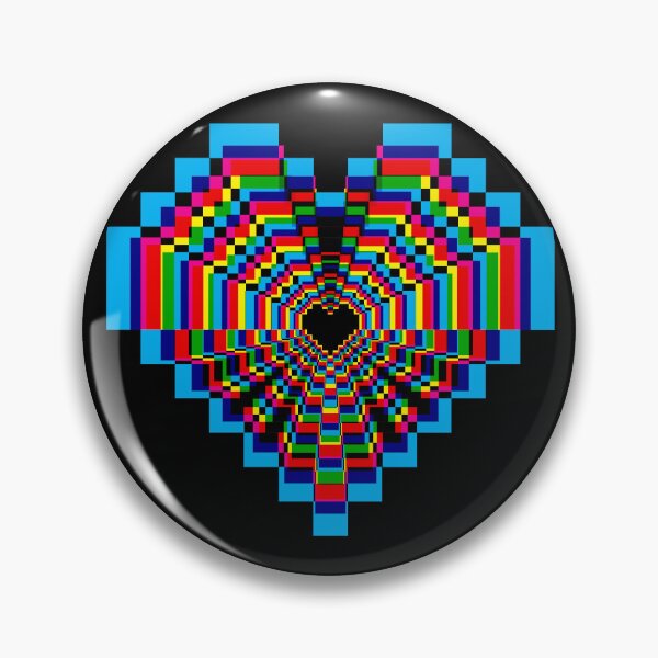 Item preview, Dark Pixel Heart - CMYK designed and sold by animinimal.