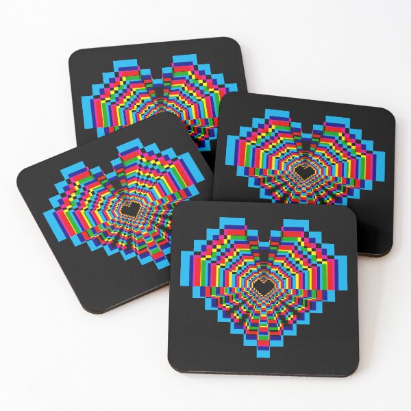 Item preview, Dark Pixel Heart - CMYK designed and sold by animinimal.